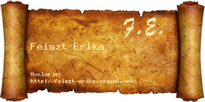 Feiszt Erika névjegykártya