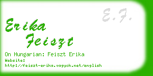 erika feiszt business card